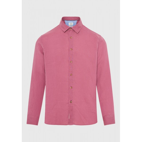 Funky Buddha The Essentials Linen Πουκάμισο Μακρυμάνικο Ανδρικό (FBM013-001-05-MELLOW-MAUVE)