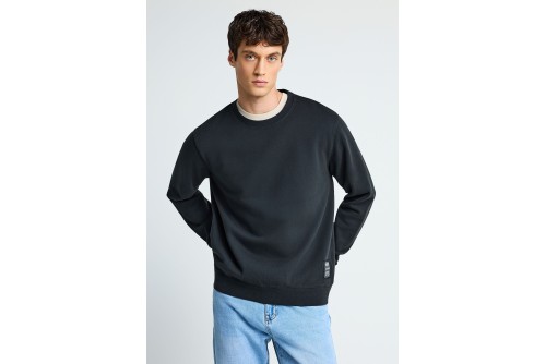 Funky Buddha The Essentials Μπλούζα Με Λαιμόκοψη Ανδρική (FBM013-001-06-BLACK)