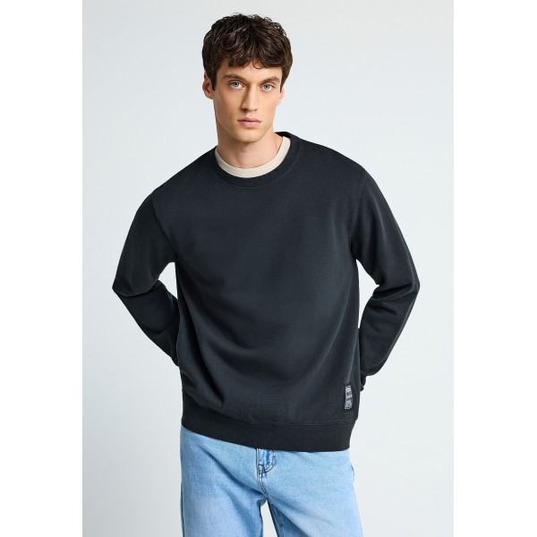 Funky Buddha Ανδρικό Φούτερ Με Λαιμόκοψη (FBM013-001-06-BLACK)