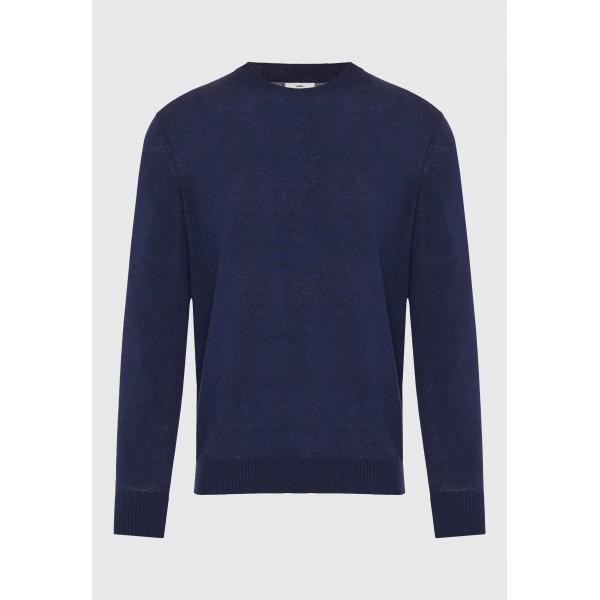 Funky Buddha Μπλούζα Πλεκτή Ανδρική (FBM013-001-09-NAVY)