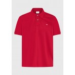 Funky Buddha Ανδρική Κοντομάνικη Μπλούζα Polo Κόκκινη