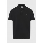 Funky Buddha Ανδρική Κοντομάνικη Μπλούζα Polo Μαύρη