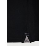 Funky Buddha Ανδρική Κοντομάνικη Μπλούζα Polo Μαύρη