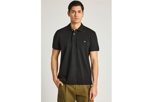 Funky Buddha Essential Cotton Polo Ανδρικό (FBM013-001-11-BLACK)
