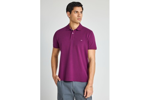 Funky Buddha Essential Cotton Polo Ανδρικό (FBM013-001-11-GRAPE-JUICE)