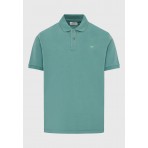 Funky Buddha Ανδρική Κοντομάνικη Μπλούζα Polo Πράσινη