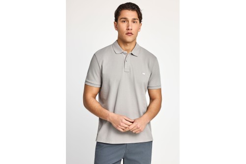 Funky Buddha Essential Cotton Polo Ανδρικό (FBM013-001-11-GREY)