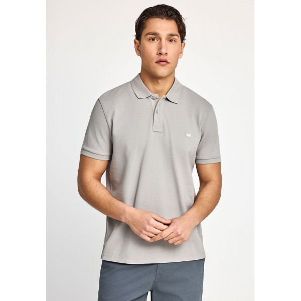 Funky Buddha Ανδρική Μπλούζα Με Γιακά Πόλο (FBM013-001-11-GREY)