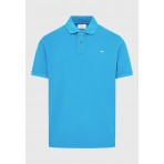 Funky Buddha Ανδρική Κοντομάνικη Μπλούζα Polo Μπλε