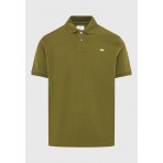 Funky Buddha Ανδρική Κοντομάνικη Μπλούζα Polo Χακί