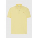 Funky Buddha Ανδρική Κοντομάνικη Μπλούζα Polo Κίτρινη