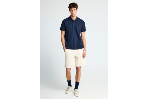 Funky Buddha Essential Cotton Polo Ανδρικό (FBM013-001-11-NAVY)