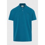 Funky Buddha Ανδρική Κοντομάνικη Μπλούζα Polo Τυρκουάζ