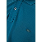 Funky Buddha Ανδρική Κοντομάνικη Μπλούζα Polo Τυρκουάζ