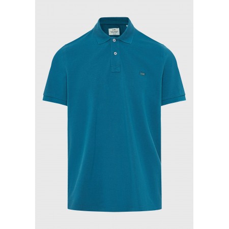 Funky Buddha Ανδρική Κοντομάνικη Μπλούζα Polo Τυρκουάζ