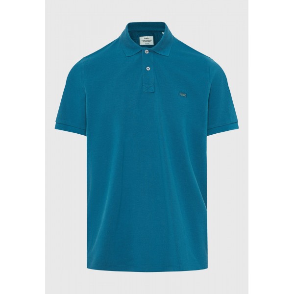 Funky Buddha Ανδρική Μπλούζα Με Γιακά Πόλο (FBM013-001-11-OCEAN-DEPTH)