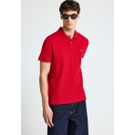 Funky Buddha Ανδρική Κοντομάνικη Μπλούζα Polo Κόκκινη