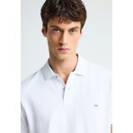 Funky Buddha Ανδρική Κοντομάνικη Μπλούζα Polo Λευκή