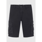 Funky Buddha Ανδρική Βερμούδα Cargo Μαύρη