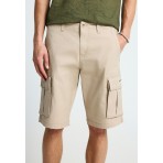 Funky Buddha Ανδρική Βερμούδα Cargo Μπεζ