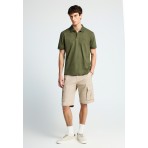 Funky Buddha Ανδρική Βερμούδα Cargo Μπεζ