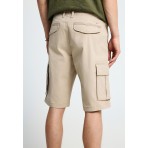 Funky Buddha Ανδρική Βερμούδα Cargo Μπεζ
