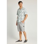 Funky Buddha Ανδρική Βερμούδα Cargo Γκρι