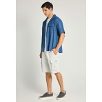 Funky Buddha Ανδρική Βερμούδα Cargo Γκρι