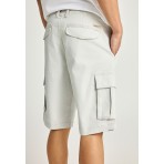 Funky Buddha Ανδρική Βερμούδα Cargo Γκρι