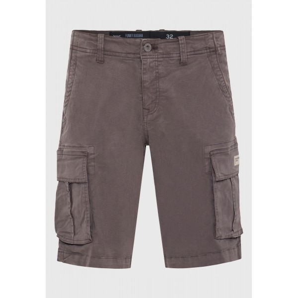 Funky Buddha Ανδρική Βερμούδα Cargo (FBM013-002-03-MOON-MIST)