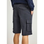Funky Buddha Ανδρική Βερμούδα Cargo Μπλε Σκούρο