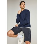 Funky Buddha Ανδρική Βερμούδα Cargo Μπλε Σκούρο