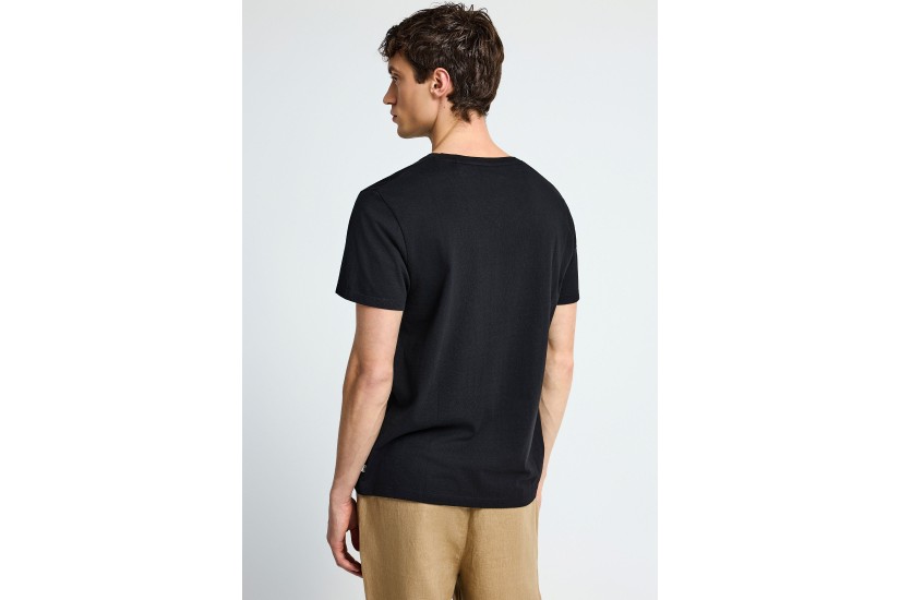Funky Buddha The Basics Collection Ανδρικό Κοντομάνικο T-Shirt Μαύρο