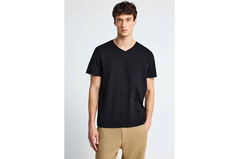Funky Buddha The Basics Collection Ανδρικό Κοντομάνικο T-Shirt Μαύρο