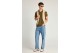 Funky Buddha The Basics Collection Ανδρικό Κοντομάνικο T-Shirt Λαδί