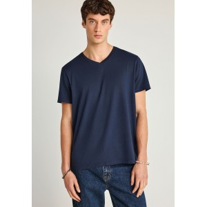 Funky Buddha The Basics Collection V-Neck T-Shirt Ανδρικό (FBM013-002-04-NAVY)
