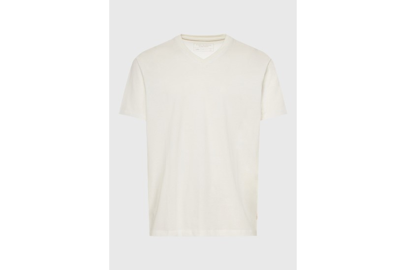 Funky Buddha The Basics Collection Ανδρικό Κοντομάνικο T-Shirt Εκρού