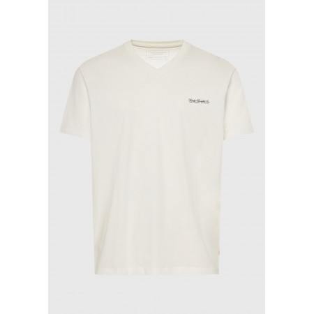 Funky Buddha The Basics Collection Ανδρικό Κοντομάνικο T-Shirt Εκρού