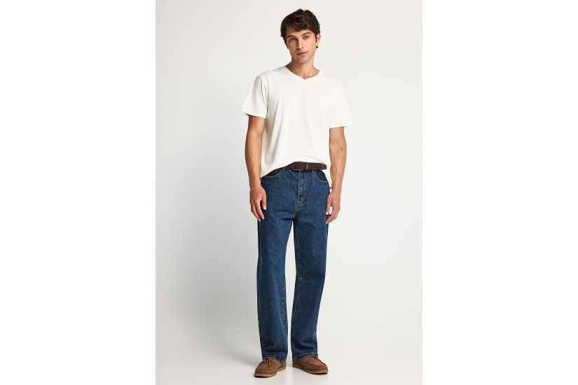 Funky Buddha The Basics Collection Ανδρικό Κοντομάνικο T-Shirt Εκρού