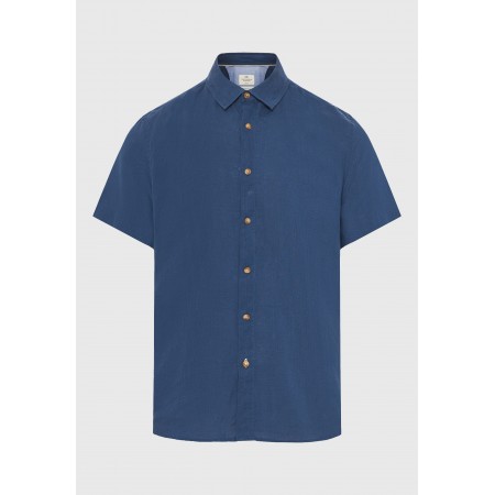 Funky Buddha The Essentials Linen Πουκάμισο Κοντομάνικο Ανδρικό 