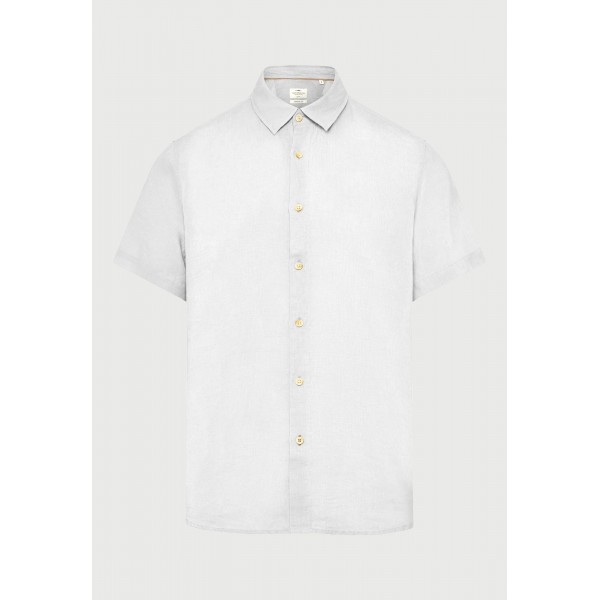 Funky Buddha The Essentials Linen Πουκάμισο Κοντομάνικο Ανδρικό (FBM013-002-05-WHITE)