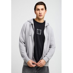 Funky Buddha The Essentials Ζακέτα Βαμβακερή Ανδρική (FBM013-002-06-GREY)