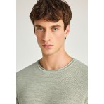 Funky Buddha Ανδρικό Πλεκτό Κοντομάνικο T-Shirt