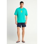 Funky Buddha Ανδρικό Σορτς (FBM013-002-16-NAVY)