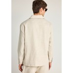 Funky Buddha Ανδρικό Casual Μπουφάν Εκρού