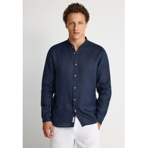 Funky Buddha The Essentials Linen Πουκάμισο Μακρυμάνικο Ανδρικό (FBM013-003-05-NAVY)