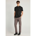 Funky Buddha Ανδρική Κοντομάνικη Μπλούζα Polo Μαύρη