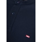 Funky Buddha Ανδρική Κοντομάνικη Μπλούζα Polo Μπλε Σκούρο