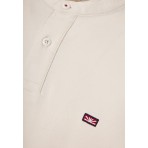 Funky Buddha Ανδρική Κοντομάνικη Μπλούζα Polo Εκρού