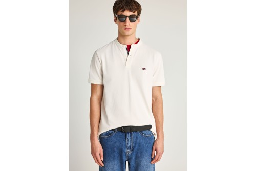 Funky Buddha Essential Polo Ανδρικό (FBM013-003-11-OFF-WHITE)